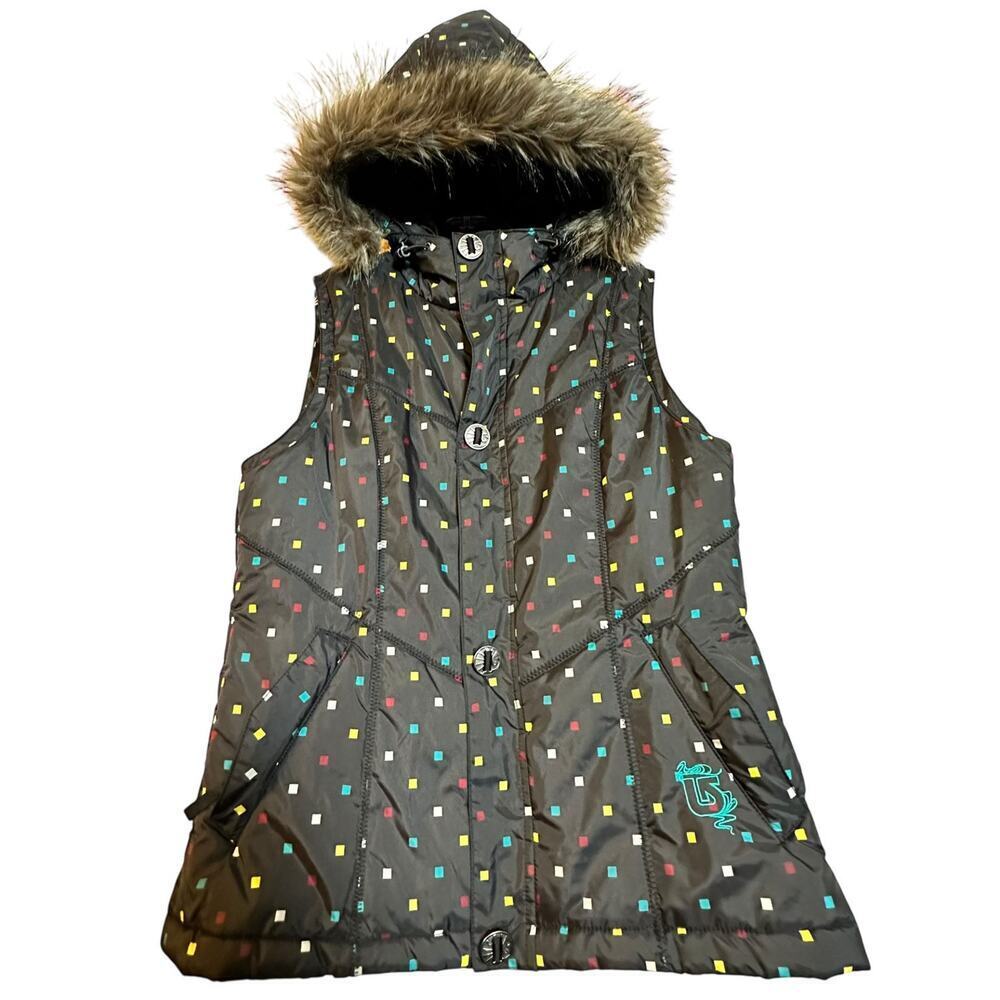 Burton DryRide Insulated Hooded Ski‎ Snowboard Vest Women’s M Gorpcore